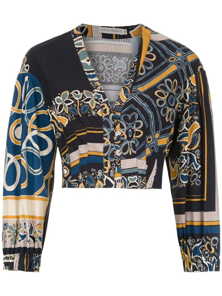 Martha Medeiros Sta Monica Cropped Top - Multicolour