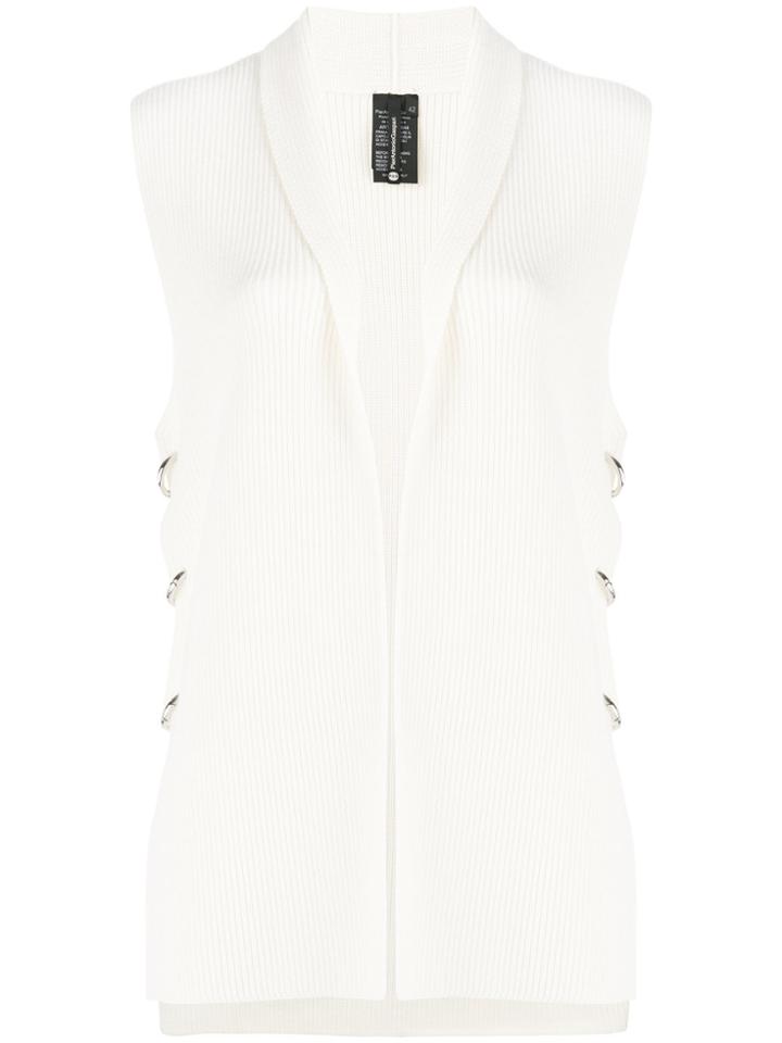 Pierantoniogaspari Embellished Sleeveless Vest - Nude & Neutrals