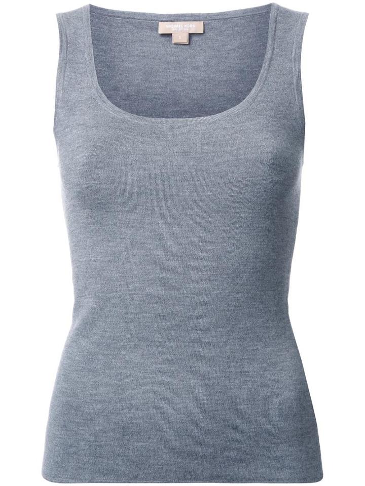 Michael Kors Sleeveless Tank Top, Women's, Size: Small, Grey, Cashmere