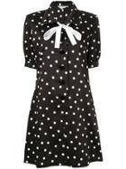 Yves Saint Laurent Vintage Polka Dot One-piece Dress - Black