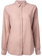 Closed Crinkle Shirt, Women's, Size: Large, Pink/purple, Cotton