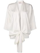 Murmur Oversized Bow Blouse - White