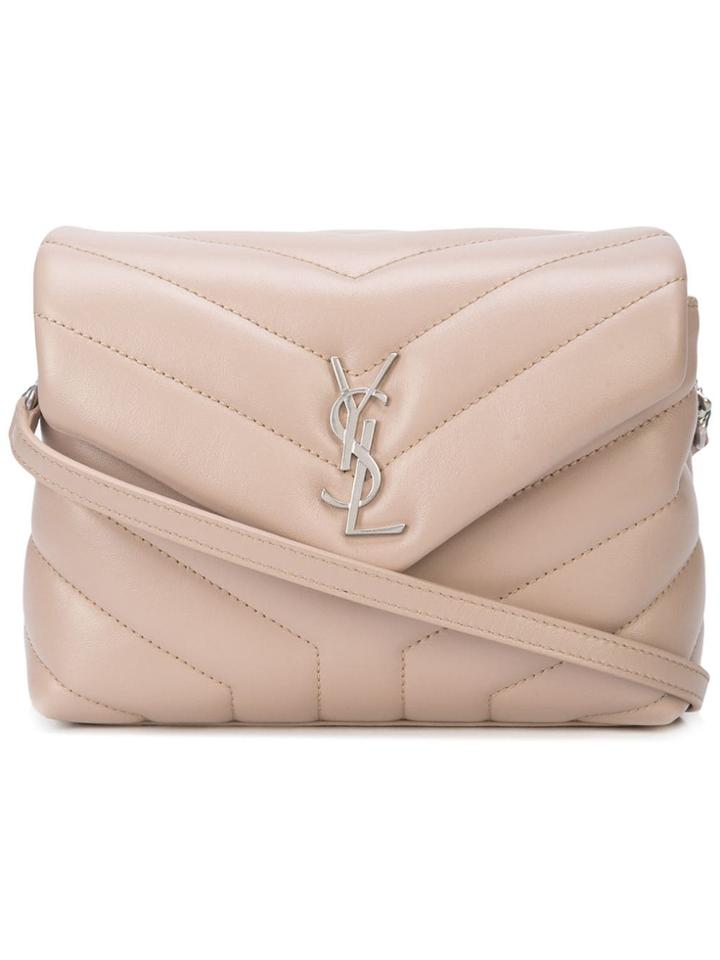 Saint Laurent Monogram Quilted Bag - Neutrals