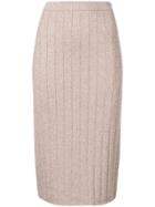 Marc Jacobs Metallic Knitted Skirt