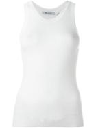 T By Alexander Wang Ribbed Tank Top, Women's, Size: Xs, White, Viscose/nylon/wool/silk