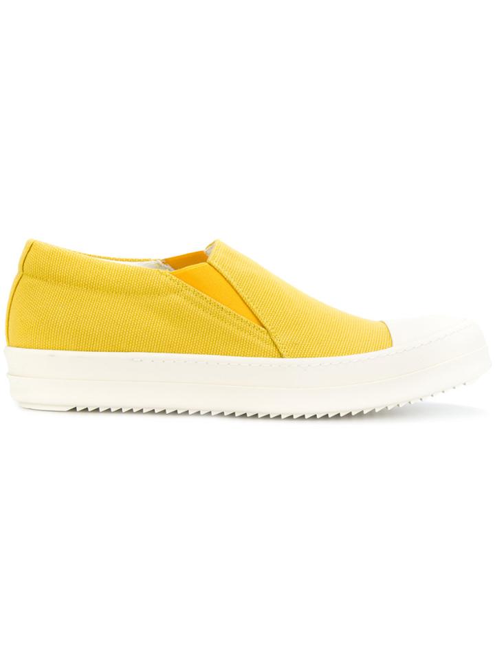 Rick Owens Drkshdw Slip On Platform Sneakers - Yellow & Orange