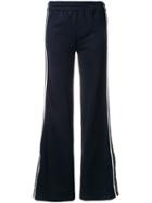 Victoria Victoria Beckham Flared Trimmed Trousers - Blue
