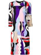 Emilio Pucci Vallauris Print Shift Dress - Purple