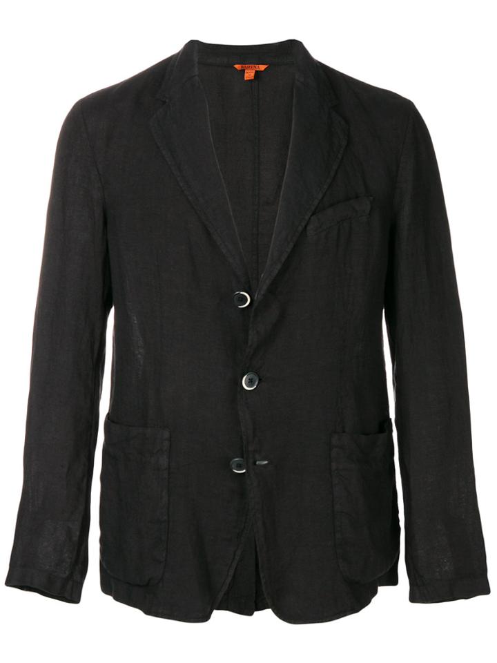 Barena Single Breasted Blazer - Black