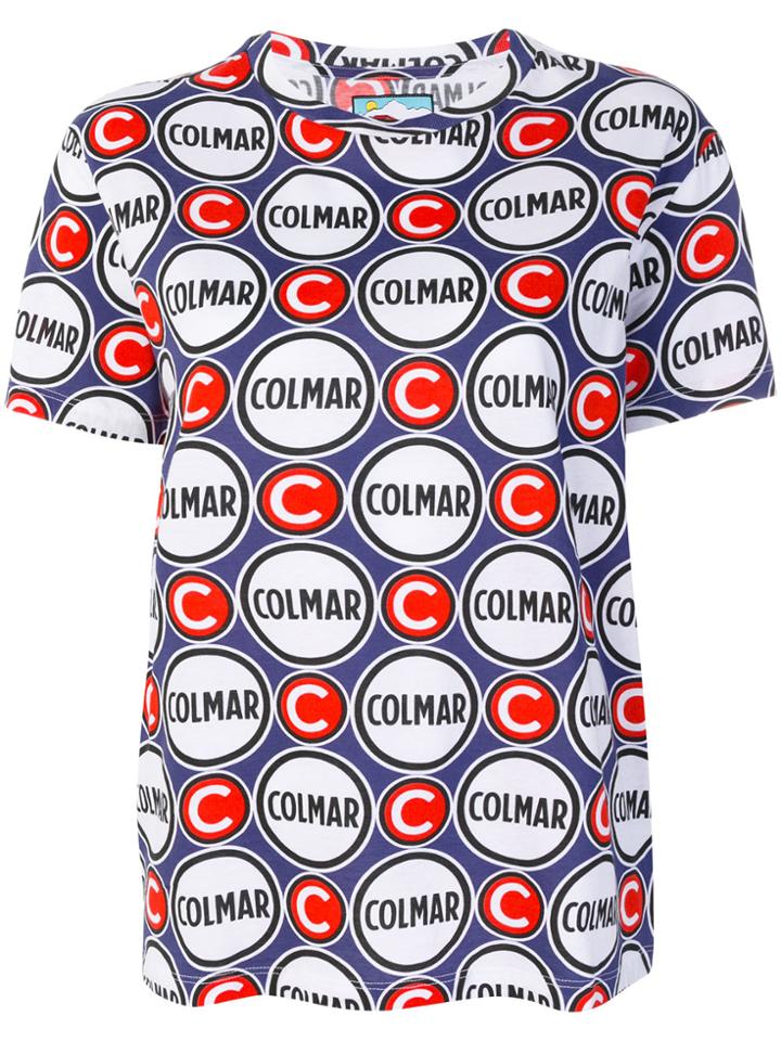 Au Jour Le Jour For Colmar Logo Print T-shirt - Blue