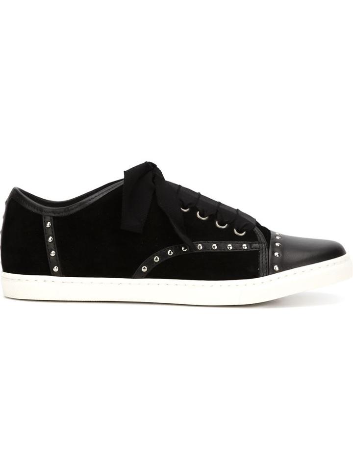 Lanvin Studded Toe Cap Sneakers