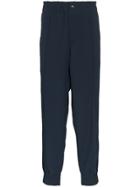 Lot78 Crepe Tape Detail Track Pants - Blue