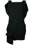 Yohji Yamamoto - Tank Mini Onepiece Dress - Women - Wool - 2, Black, Wool