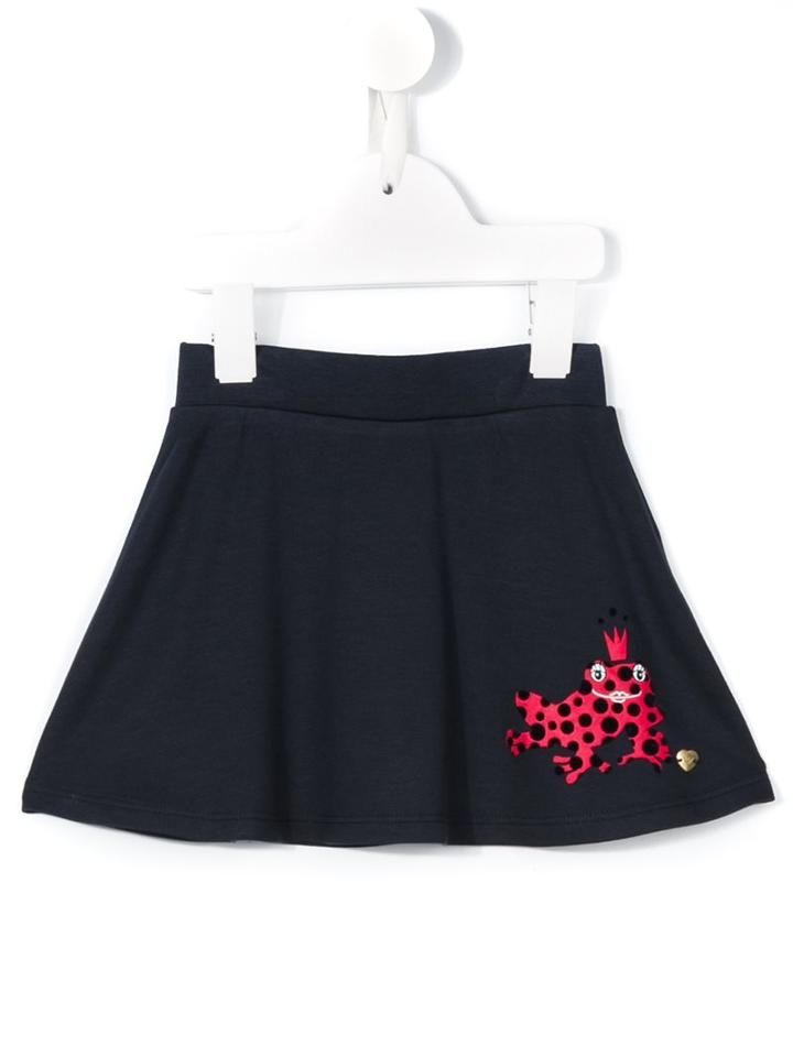 Armani Junior Frog Print Skater Skirt, Toddler Girl's, Size: 18 Mth, Blue