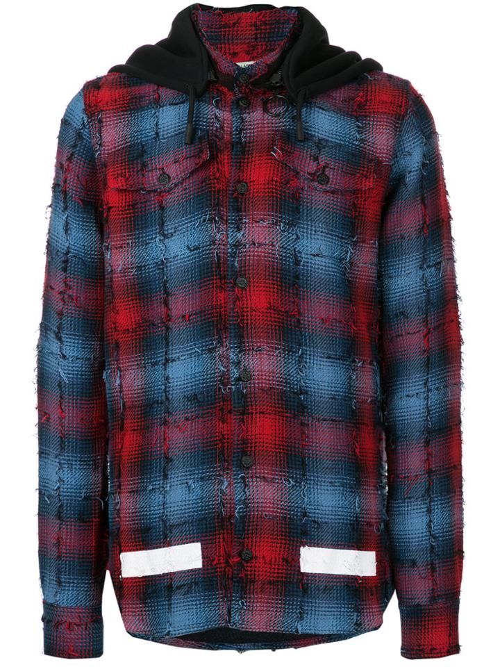 Off-white Check Jacket - Red