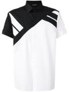 Neil Barrett - Diagonal Stripe Detail Shirt - Men - Cotton - 40, White, Cotton