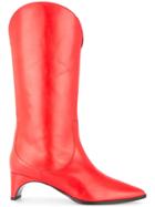 Pierre Hardy Knee High Boots - Red
