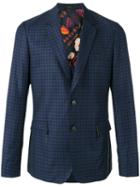 Paul Smith Checked Blazer, Men's, Size: 40, Blue, Wool/cupro