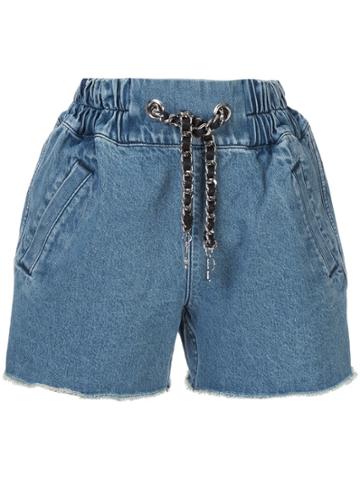 Pony Stone Elasticated Waistband Shorts - Blue