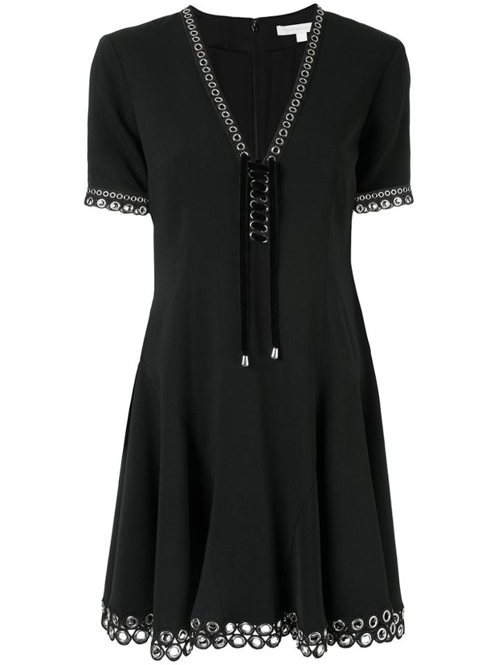 Jonathan Simkhai Grommet Flared Dress - Black