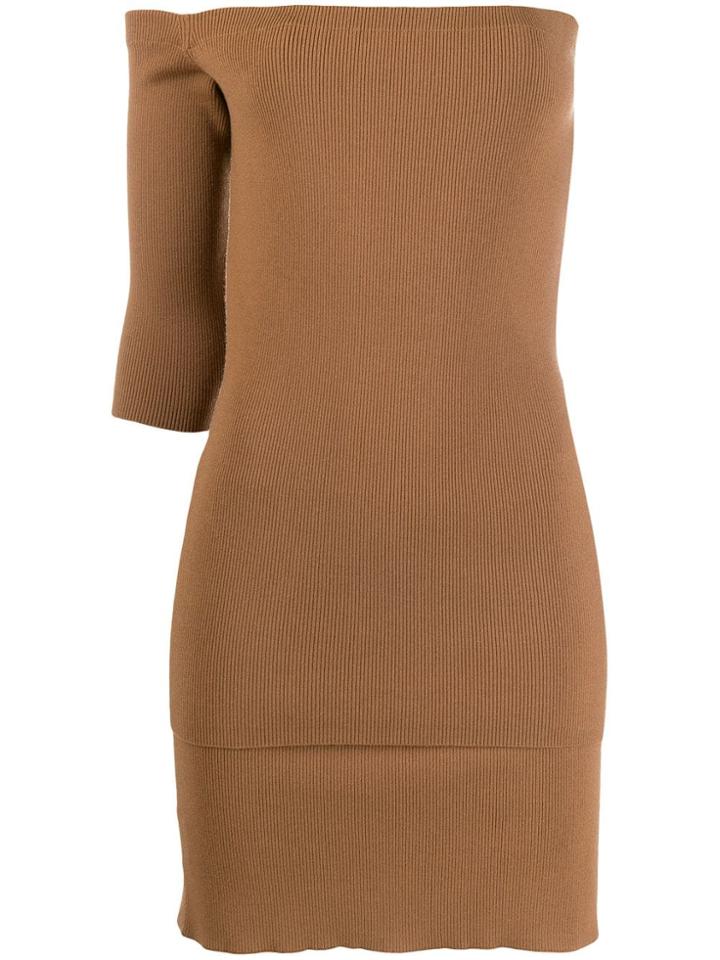 Ports 1961 Off-shoulder Knitted Dress - Blue
