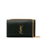 Saint Laurent Medium Black Monogram Shoulder Bag