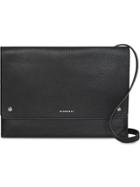 Burberry Leather Pouch With Detachable Strap - Black
