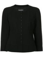 Chanel Vintage Three-quarter Sleeves Collarless Jacket - Black