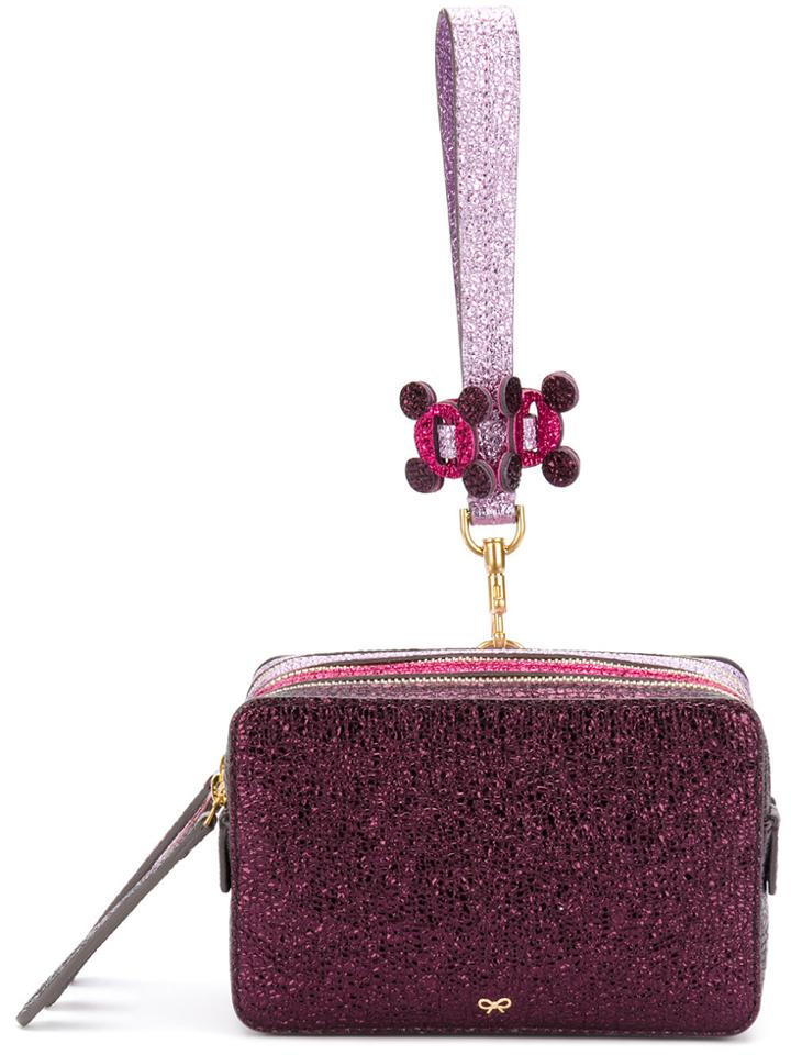 Anya Hindmarch Circulus Stack Clutch - Pink & Purple