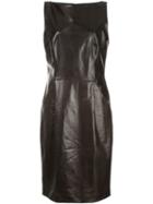 Adam Lippes Fitted Textured Dress - Black