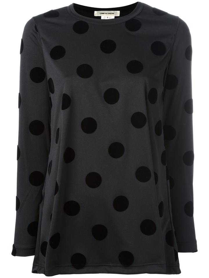 Comme Des Garçons Heart Sweatshirt, Women's, Size: Medium, Black, Polyester