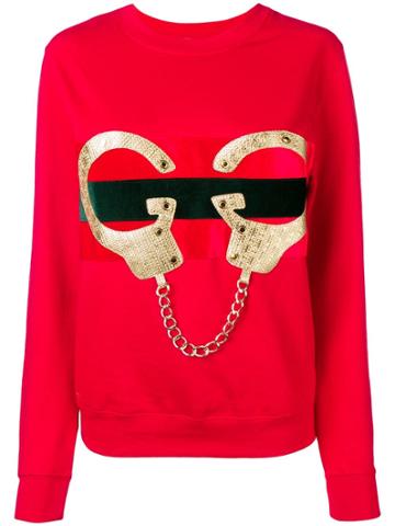 Nil & Mon Handcuffs Sweatshirt - Red