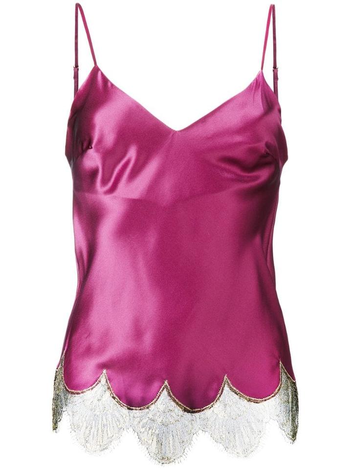 Gilda & Pearl Lace Trim Camisole - Pink