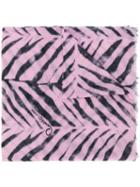Cavalli Class Zebra Pattern Scarf - Pink