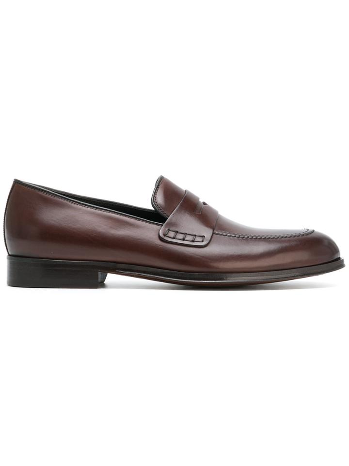 Corneliani Penny Loafers - Brown