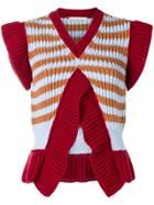 Marco De Vincenzo Striped Knitted Top - Multicolour