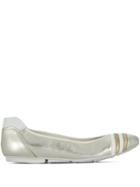 Hogan Wrap Ballerina Shoes - Metallic