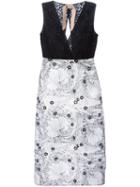 N.21 Floral Lace Fitted Combo Dress