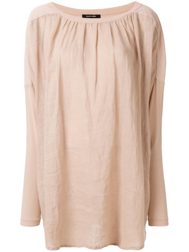 Pas De Calais Loose Fit Blouse - Pink & Purple