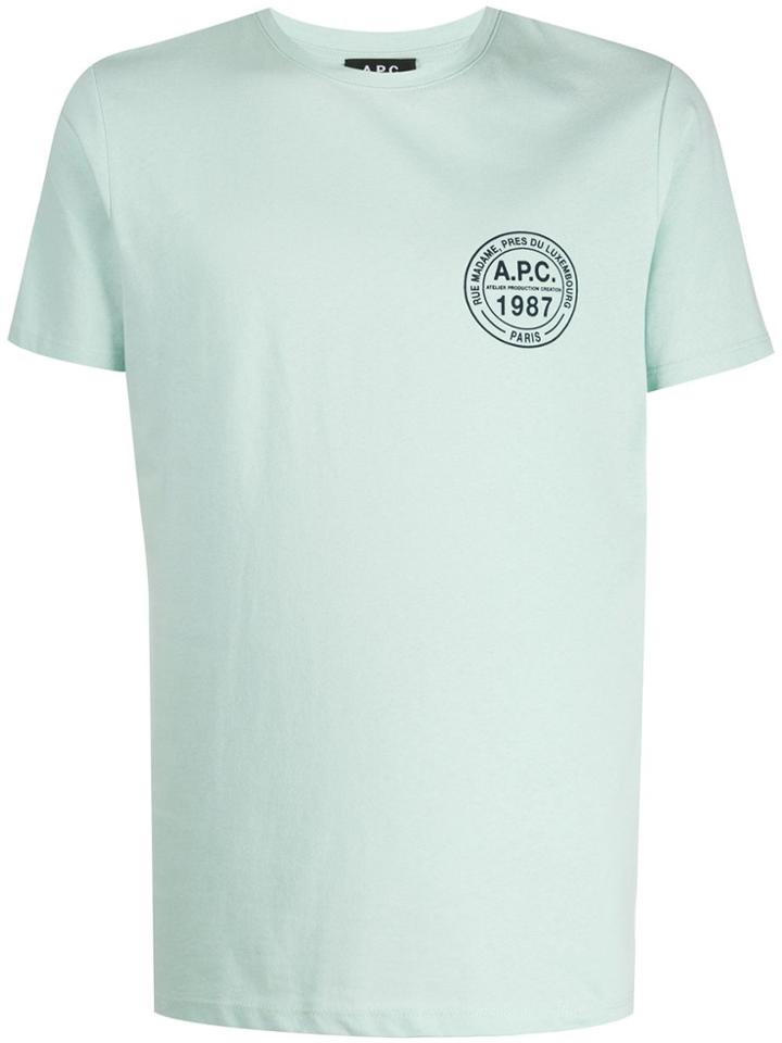 A.p.c. Printed Logo T-shirt - Green