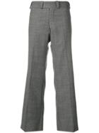 Junya Watanabe Flared Cropped Trousers - Grey