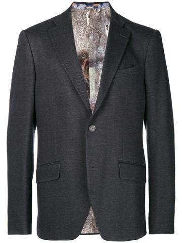 Etro - Classic Blazer - Men - Cotton/cupro - 52, Blue, Cotton/cupro