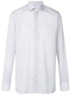 Z Zegna Micro Floral Print Shirt - White