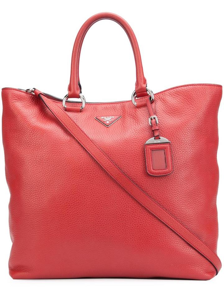 Prada Vintage 'daino' Tote, Women's, Red