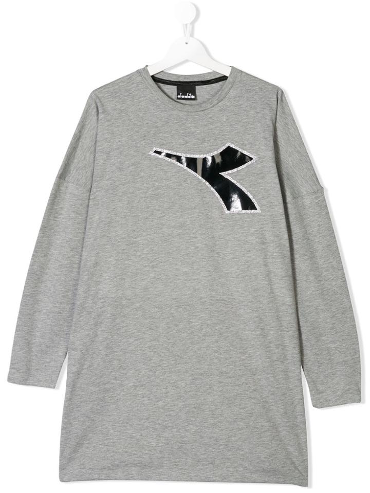 Diadora Junior Teen Logo-embellished Dress - Grey