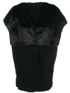 Salvatore Santoro V-neck Long Gilet - Black