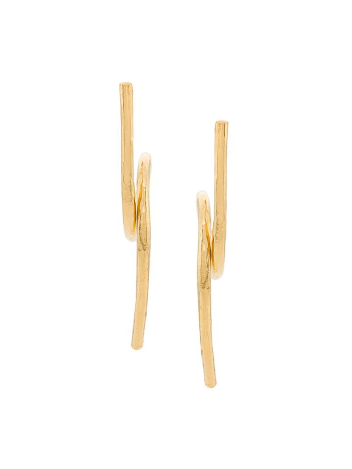 Wouters & Hendrix Technofossils Loop Earrings - Metallic
