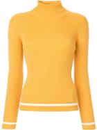 Loveless Turtleneck Jumper - Yellow & Orange