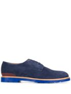 Ps Paul Smith Contrasting Sole Derby Shoes - Blue