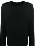 Incentive! Cashmere Cashmere Crew Neck Sweater - Black